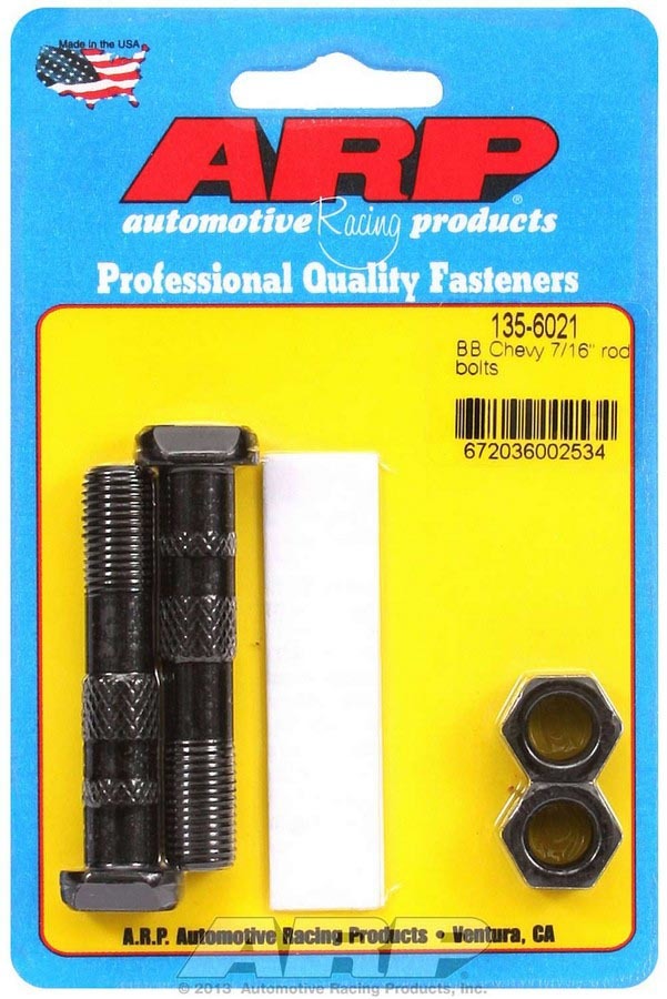 Auto Racing Products 135-6021 BBC Rod Bolt Kit - Fits 454-502 w/7/16 (2) Auto Racing Products 135-6021