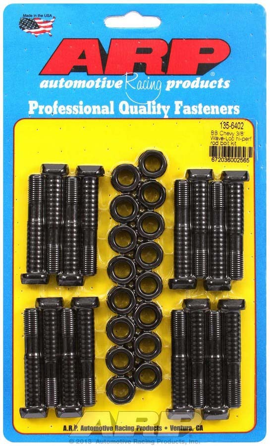 Auto Racing Products 135-6402 BBC Rod Bolt Kit - Fits 396-427 w/3/8 Auto Racing Products 135-6402