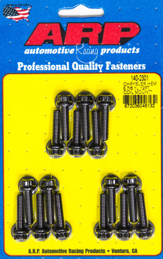 Auto Racing Products 140-2301 Coil Bracket Bolt Kit 12pt Mopar 5.7/6.1L Hemi Auto Racing Products 140-2301