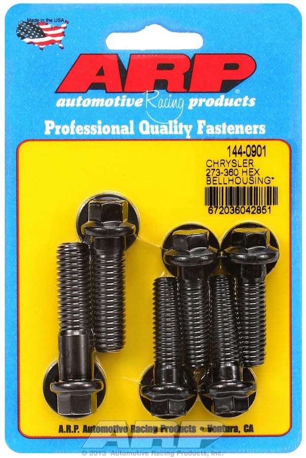 Auto Racing Products 144-0901 Bellhousing Bolt Kit 6pt SBM 273-360 Auto Racing Products 144-0901