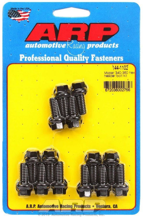 Auto Racing Products 144-1102 Header Bolt Kit - 6pt. 5/16 x .750 UHL (14) Auto Racing Products 144-1102