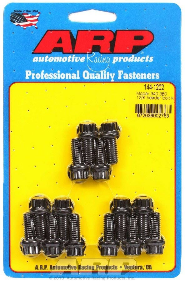 Auto Racing Products 144-1202 Header Bolt Kit - 12pt. 5/16 x .750 UHL (14) Auto Racing Products 144-1202