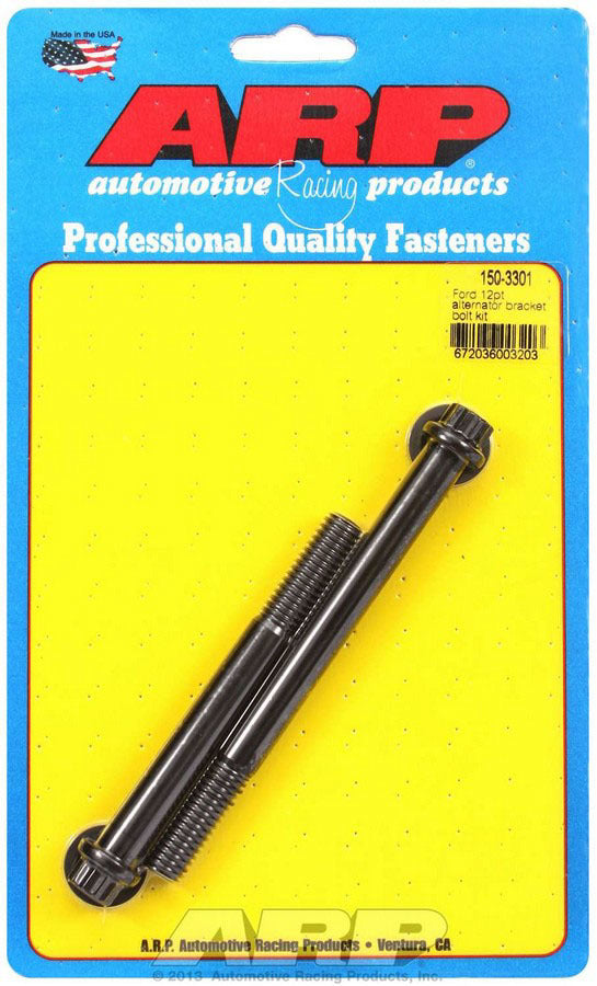 Auto Racing Products 150-3301 Ford Alternator Bracket Bolt Kit - 12pt. Auto Racing Products 150-3301