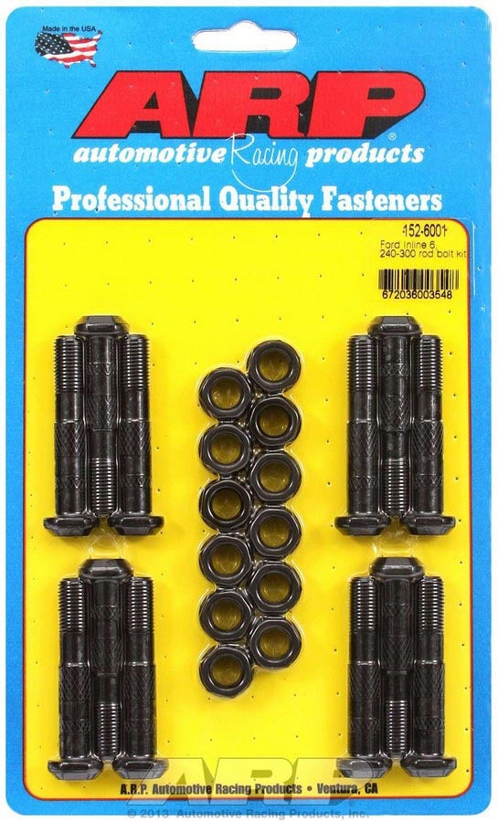 Auto Racing Products 152-6001 Ford Rod Bolt Kit - Fits 240-300 Inline 6 Auto Racing Products 152-6001