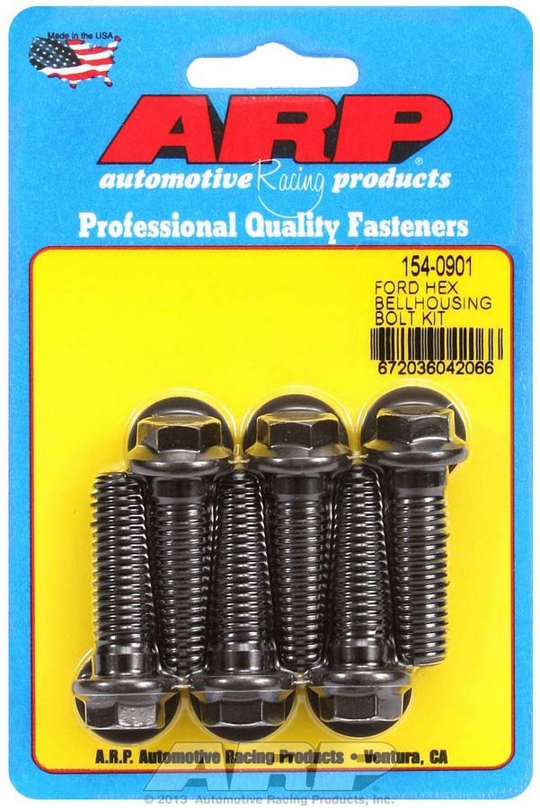 Auto Racing Products 154-0901 Bellhousing Bolt Kit - 6pt. Ford Auto Racing Products 154-0901