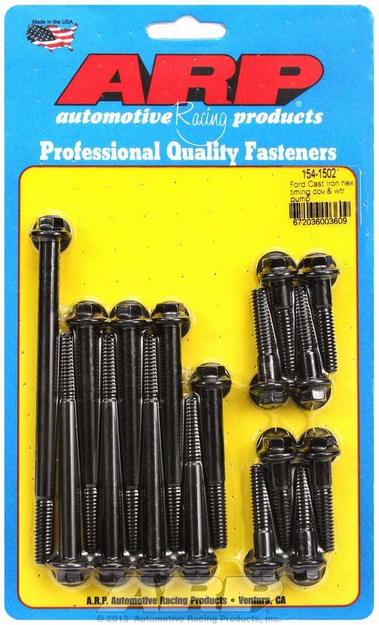 Auto Racing Products 154-1502 SBF Timing Cover & Water Pump Bolt Kit Auto Racing Products 154-1502