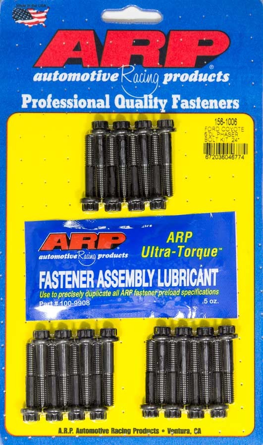 Auto Racing Products 156-1006 Cam Phaser Retaining Bolt Kit For 5.0L Coyote Auto Racing Products 156-1006