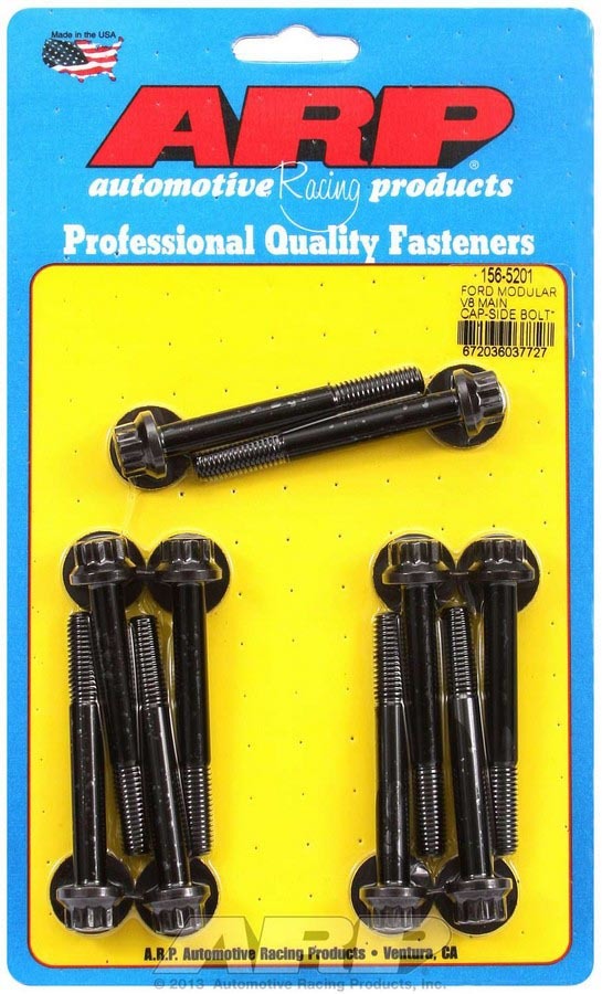 Auto Racing Products 156-5201 Ford Main Cap Side Bolt Kit - M8 Modular Block Auto Racing Products 156-5201
