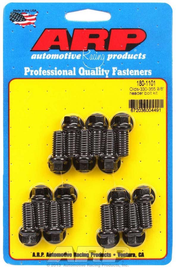 Auto Racing Products 180-1101 Exhaust Header Bolt Kit Olds 330-355 Auto Racing Products 180-1101