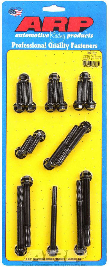 Auto Racing Products 190-1502 Pontiac Timing Cover Bolt Kit Auto Racing Products 190-1502