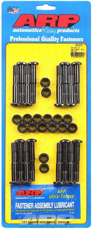 Auto Racing Products 190-6001 Pontiac Rod Bolt Kit - Fits 326-455 Auto Racing Products 190-6001