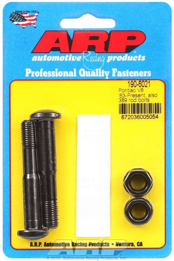 Auto Racing Products 190-6021 Pontiac Rod Bolt Kit - Fits 326-455 (2) Auto Racing Products 190-6021