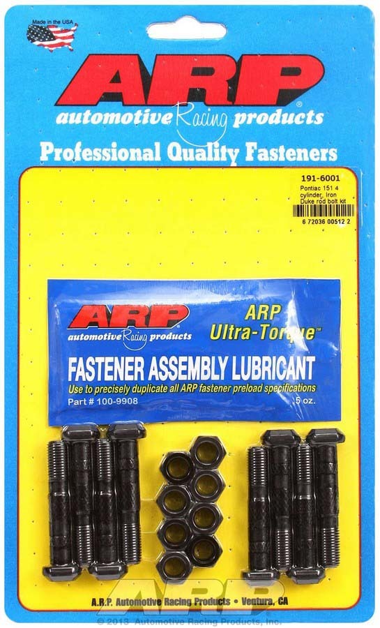 Auto Racing Products 191-6001 Pontiac Rod Bolt Kit - Fits Iron Duke 4-Cyl. Auto Racing Products 191-6001