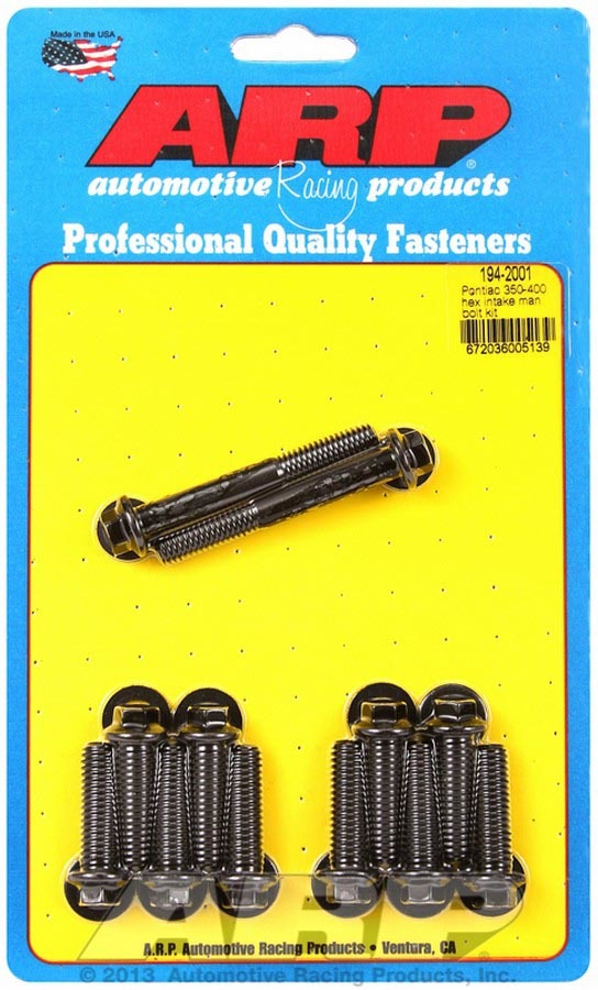 Auto Racing Products 194-2001 Pontiac Intake Bolt Kit Auto Racing Products 194-2001