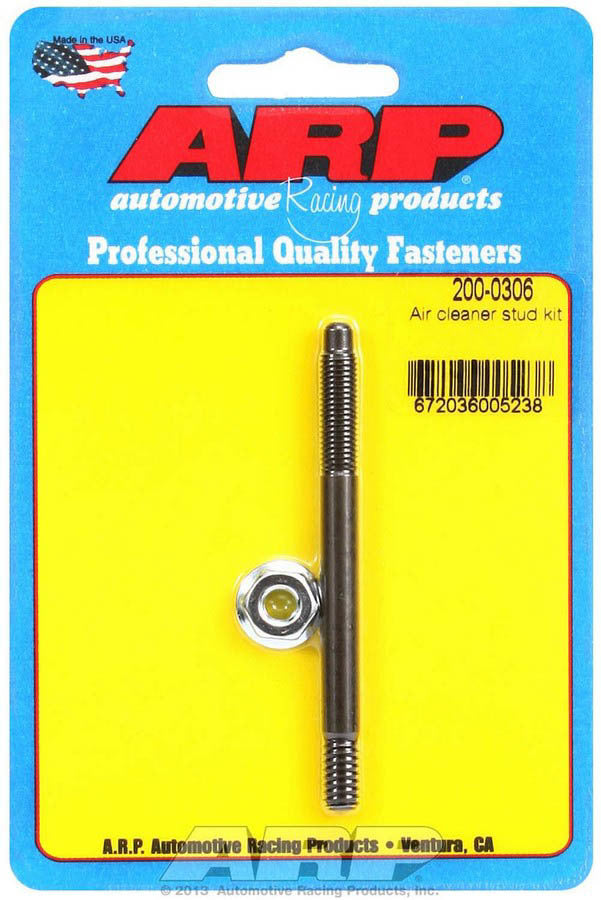 Auto Racing Products 200-0306 Air Cleaner Stud Kit 1/4 x 3.200 Auto Racing Products 200-0306