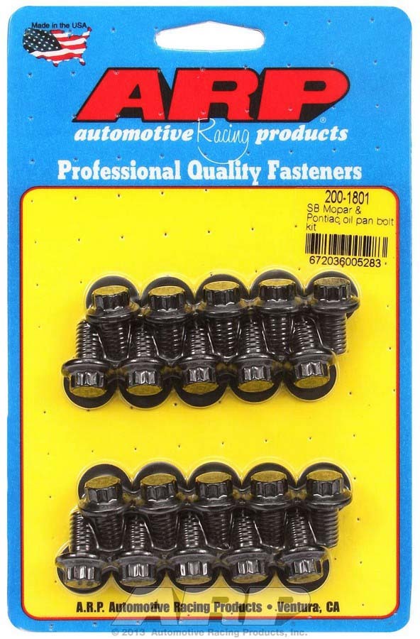 Auto Racing Products 200-1801 SBM Oil Pan Bolt Kit - 12pt. Auto Racing Products 200-1801