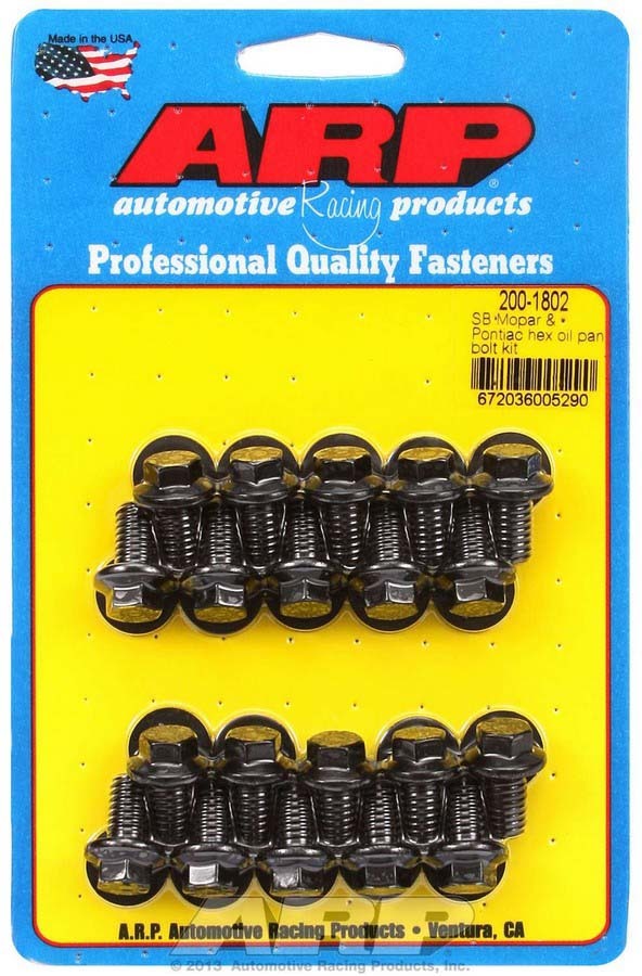 Auto Racing Products 200-1802 SBM Oil Pan Bolt Kit Auto Racing Products 200-1802
