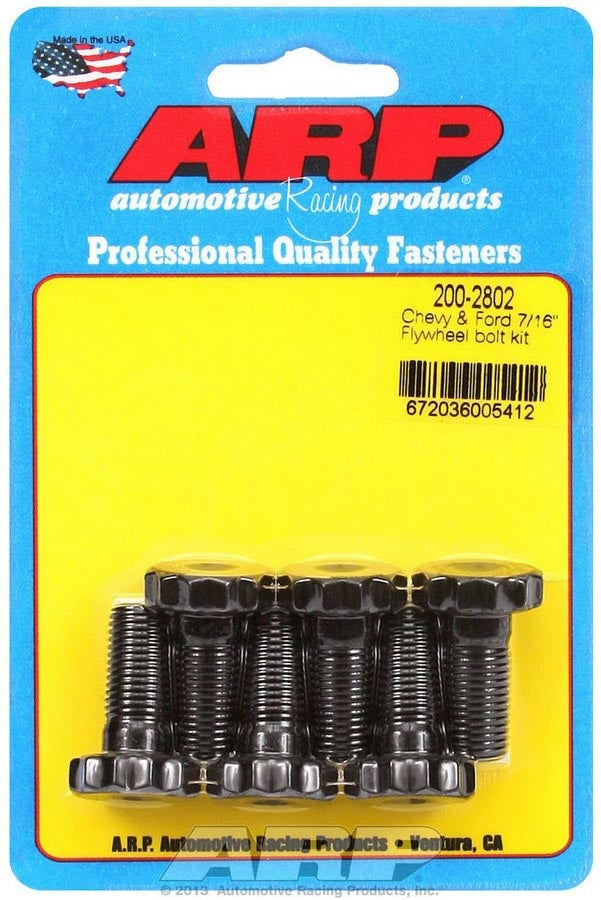 Auto Racing Products 200-2802 Chevy/Ford Flywheel Bolt Kit Auto Racing Products 200-2802