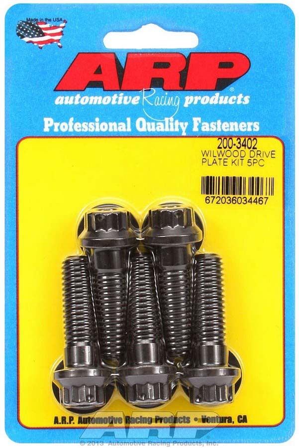 Auto Racing Products 200-3402 Wilwood Drive Plate Bolt Kit (5) Auto Racing Products 200-3402