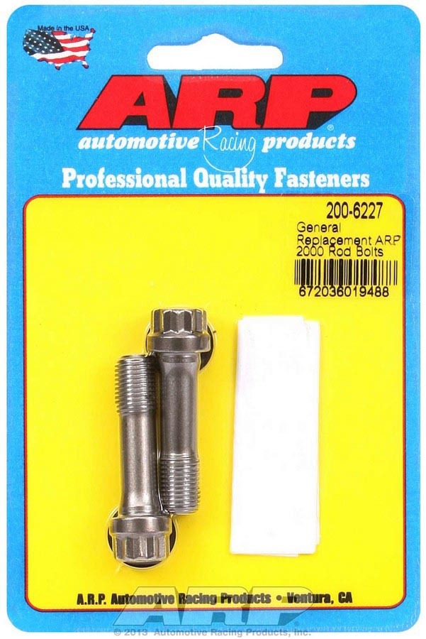 Auto Racing Products 200-6227 Replacement Rod Bolt Kit 3/8 (2) Auto Racing Products 200-6227