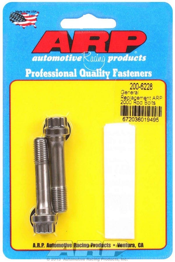 Auto Racing Products 200-6228 Replacement Rod Bolt Kit 3/8 (2) Auto Racing Products 200-6228