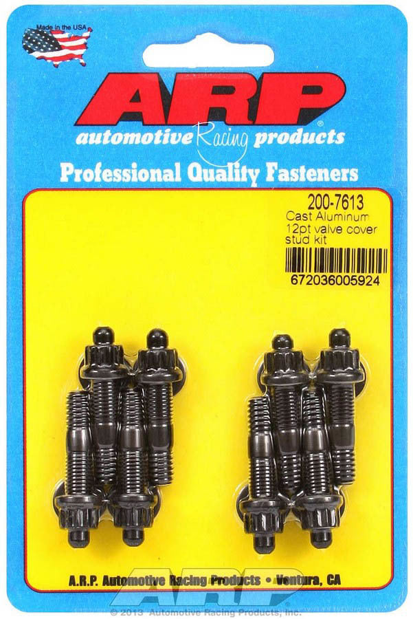 Auto Racing Products 200-7613 Valve Cover Stud Kit 1/4 12pt. (8) Auto Racing Products 200-7613