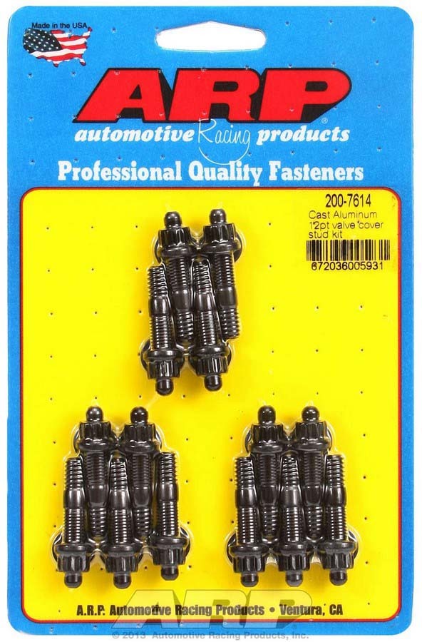 Auto Racing Products 200-7614 Valve Cover Stud Kit 1/4 12pt. (14) Auto Racing Products 200-7614