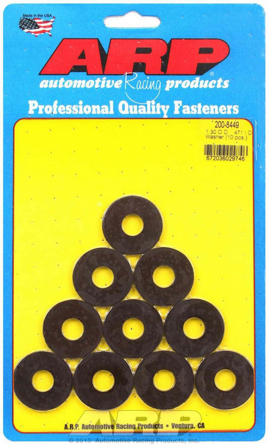 Auto Racing Products 200-8449 Black Washers - .471 ID x 1.300 OD (10) Auto Racing Products 200-8449