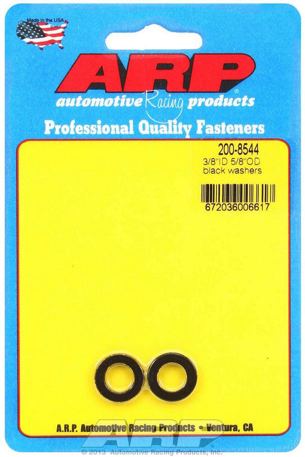 Auto Racing Products 200-8544 Black Washers - 3/8 ID x 5/8 OD (2) Auto Racing Products 200-8544