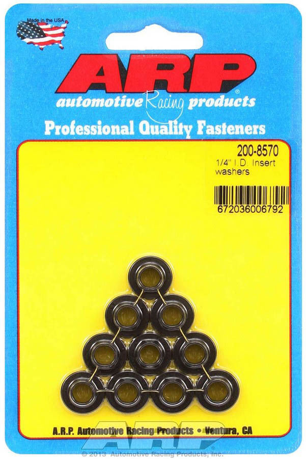 Auto Racing Products 200-8570 Insert Washers - 1/4 ID (10) Auto Racing Products 200-8570