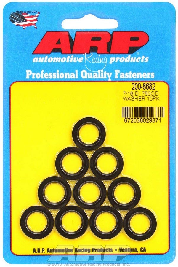Auto Racing Products 200-8682 Conn. Rod Washers - 7/16 ID x .675 OD Chamfer(10) Auto Racing Products 200-8682