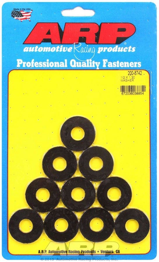 Auto Racing Products 200-8742 Black Washer - 1/2 ID x 1.300 OD (10pk) Auto Racing Products 200-8742
