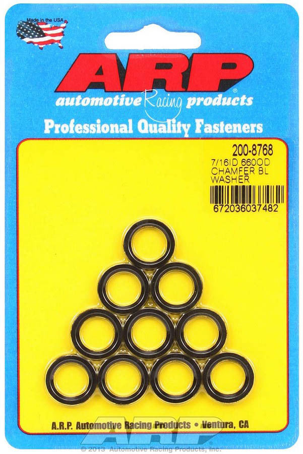 Auto Racing Products 200-8768 Black Washers - 7/16 ID x .660 OD (10) Auto Racing Products 200-8768
