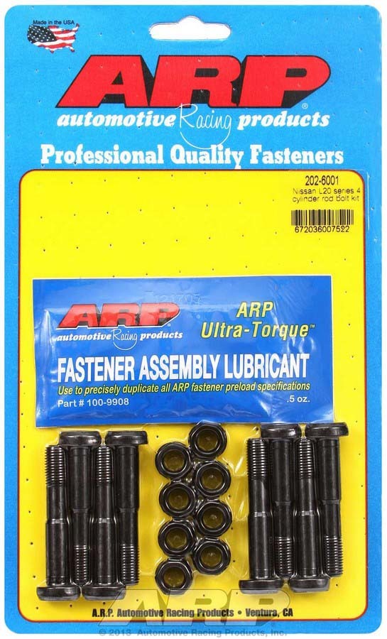 Auto Racing Products 202-6001 Nissan Rod Bolt Kit - Fits L20 4-Cylinder Auto Racing Products 202-6001