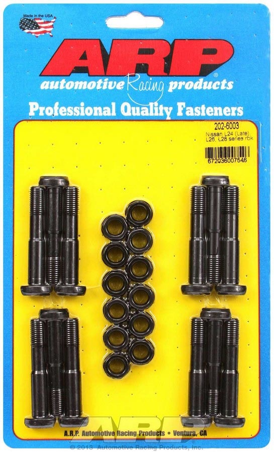 Auto Racing Products 202-6003 Nissan Rod Bolt Kit - Fits L24/L26/L28 Series Auto Racing Products 202-6003