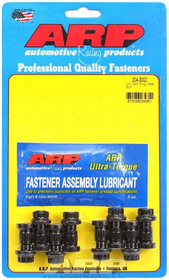Auto Racing Products 204-3002 VW Ring Gear Bolt Kit - 10mm 02A Auto Racing Products 204-3002