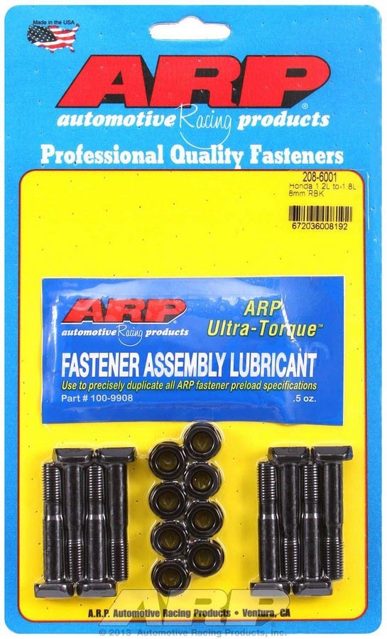 Auto Racing Products 208-6001 Honda Rod Bolt Kit - Fits 1.2L to 1.6L Auto Racing Products 208-6001