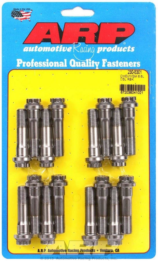 Auto Racing Products 230-6301 GM Rod Bolt Kit - Fits 6.6L Duramax Auto Racing Products 230-6301