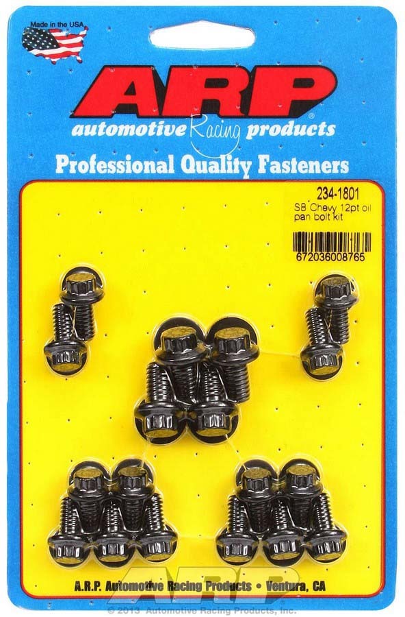 Auto Racing Products 234-1801 SBC Oil Pan Bolt Kit Auto Racing Products 234-1801