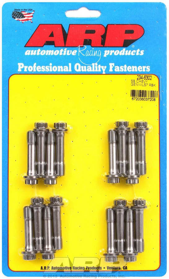 Auto Racing Products 234-6302 SBC Rod Bolt Kit - Fits GM LS7 2000 Series Auto Racing Products 234-6302