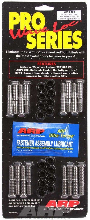 Auto Racing Products 234-6403 SBC Rod Bolt Kit - Fits 305/307/350 Auto Racing Products 234-6403