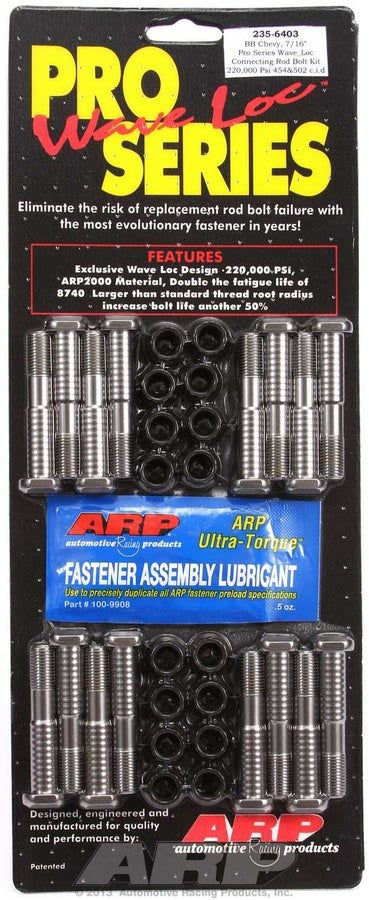 Auto Racing Products 235-6403 BBC Rod Bolt Kit - 7/16 Pro-Series Auto Racing Products 235-6403