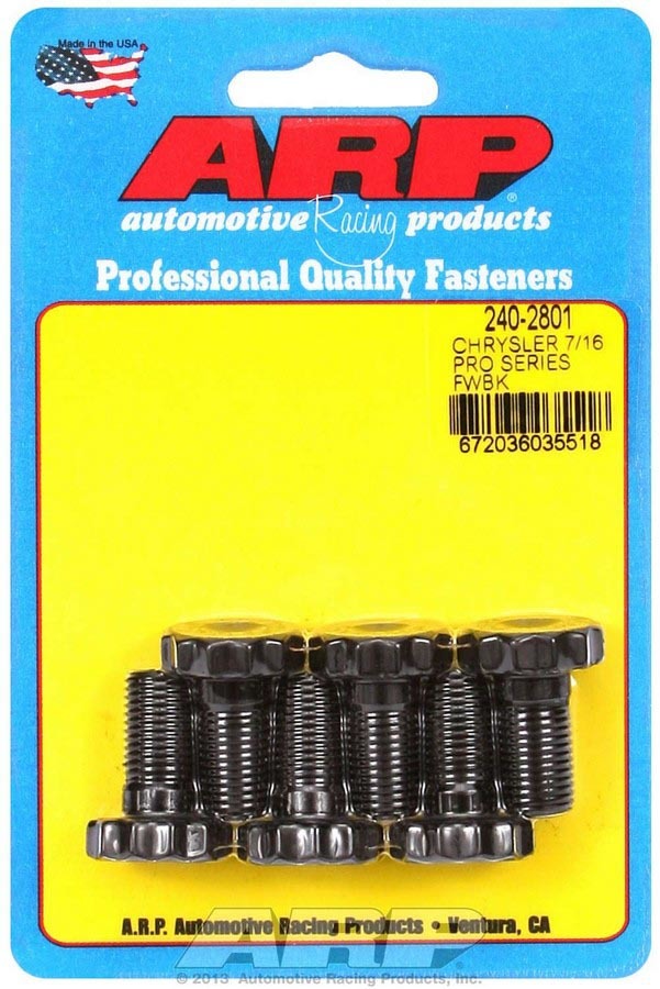 Auto Racing Products 240-2801 Mopar Flywheel Bolt Kit - 7/16 Auto Racing Products 240-2801