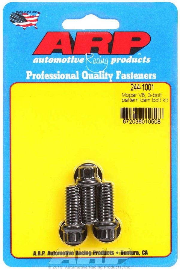 Auto Racing Products 244-1001 Mopar Cam Bolt Kit - V8 3-Bolt Auto Racing Products 244-1001