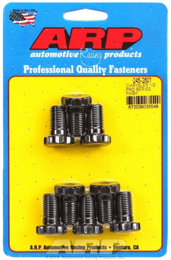 Auto Racing Products 245-2801 Mopar Flywheel Bolt Kit - 1/2 Auto Racing Products 245-2801