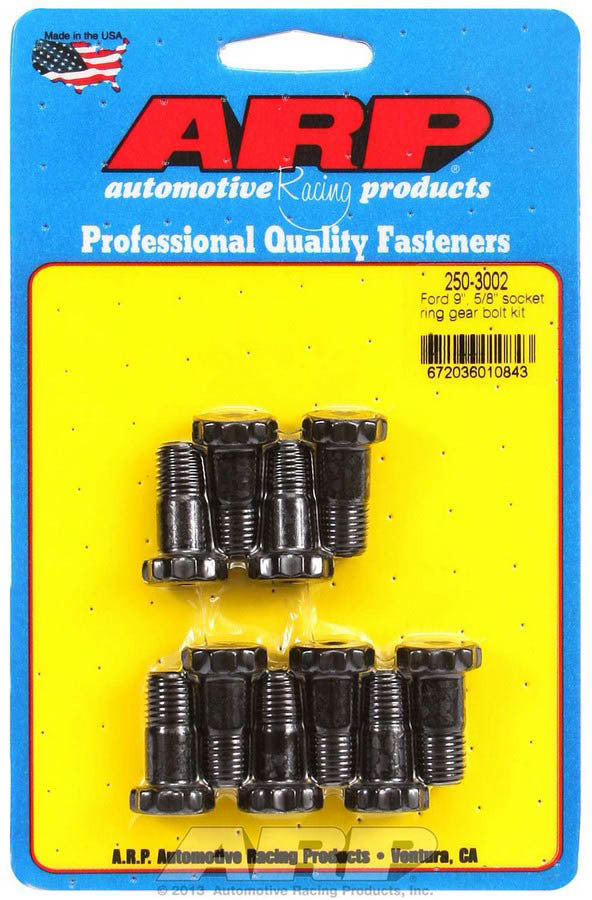 Auto Racing Products 250-3002 Ford 9in Ring Gear Bolt Kit .940 UHL Auto Racing Products 250-3002