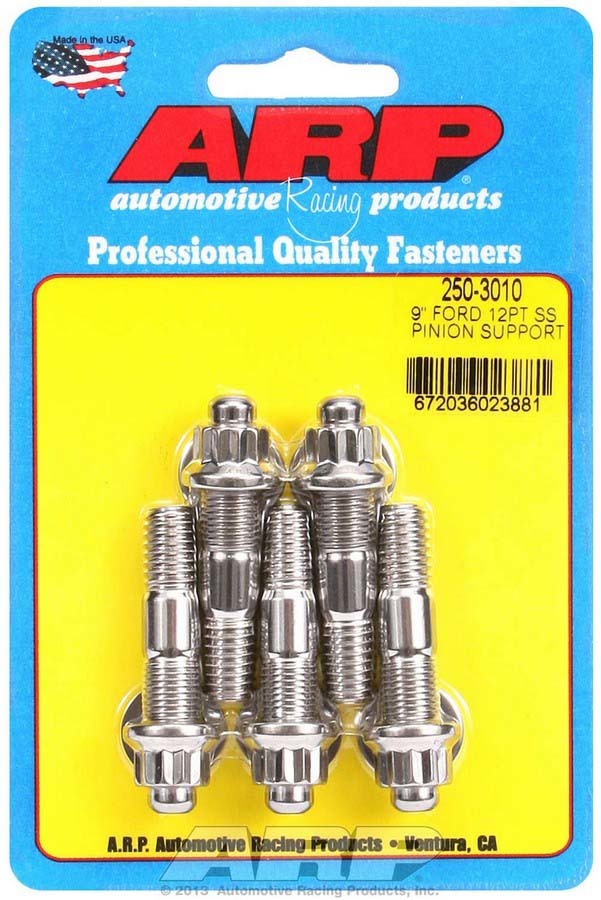 Auto Racing Products 250-3010 Ford 9in S/S Pinion Support Stud Kit 12pt. Auto Racing Products 250-3010
