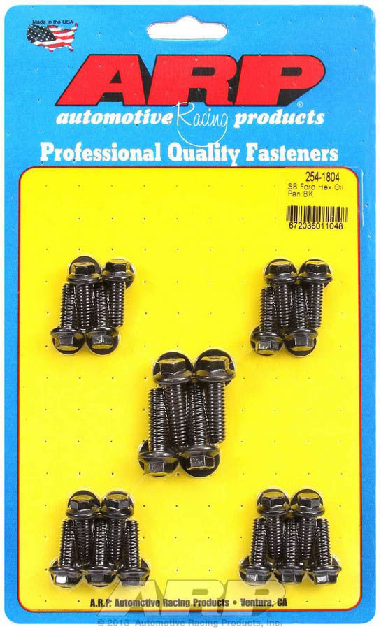 Auto Racing Products 254-1804 SBF 6pt Oil Pan Bolt Kit Auto Racing Products 254-1804