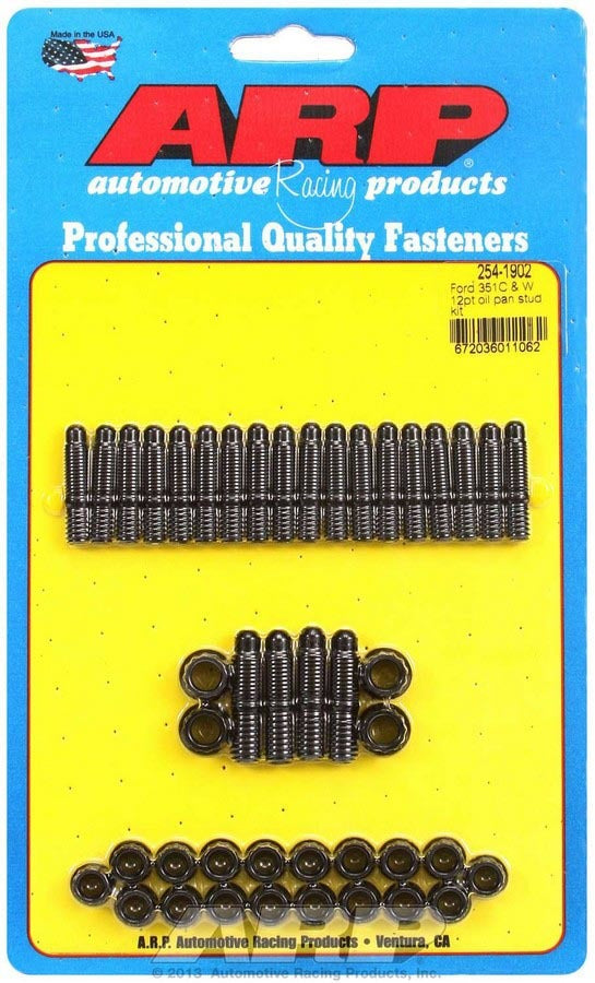 Auto Racing Products 254-1902 SBF Oil Pan Stud Kit 12pt 302/351W Late Model Auto Racing Products 254-1902