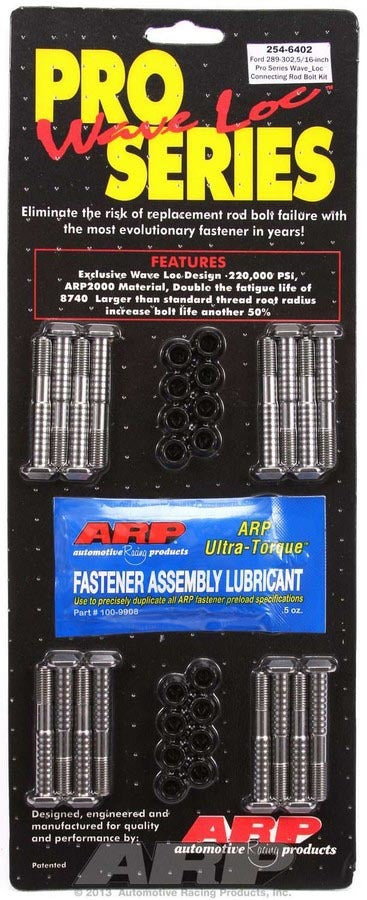 Auto Racing Products 254-6402 SBF Rod Bolt Kit - Fits 289-302 w/5/16in Auto Racing Products 254-6402
